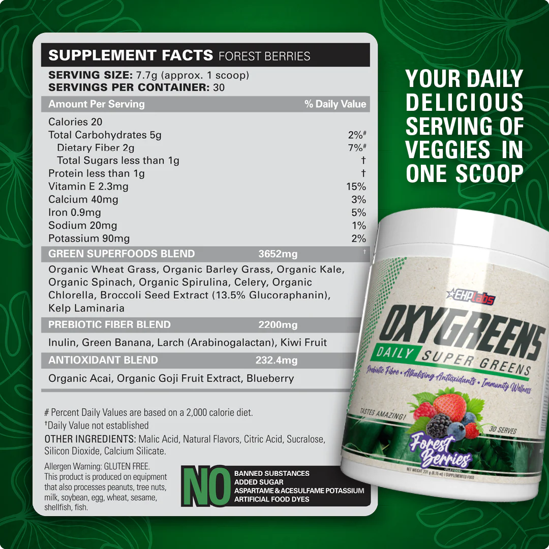 OxyGreens - Daily Super Greens Powder (30 Serves) - Image 5